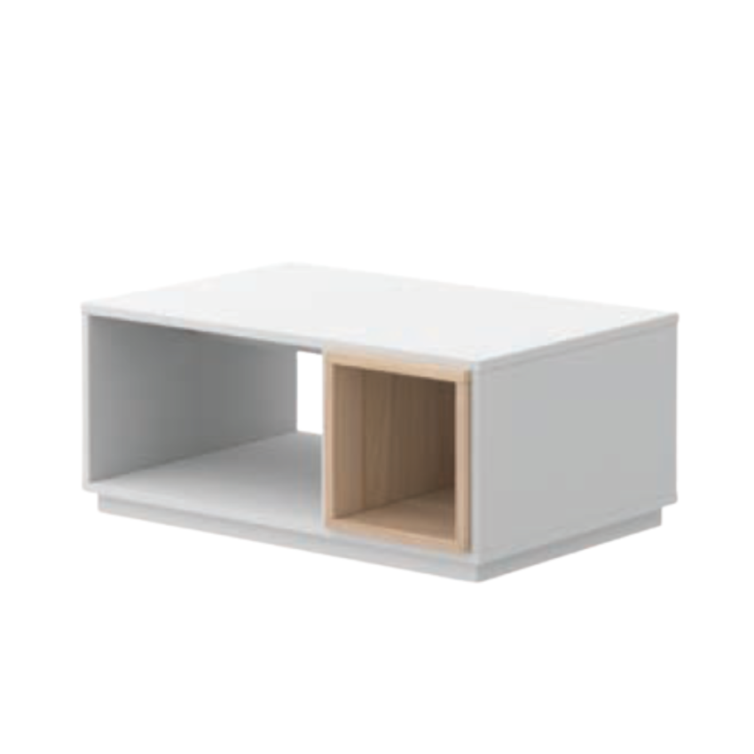 Mesa de Centro Malmo Branco Carvalho