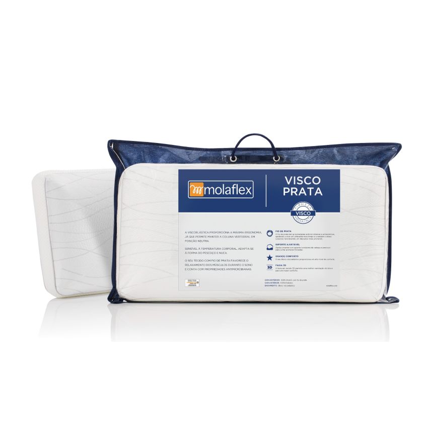 Almofada Visco Prata