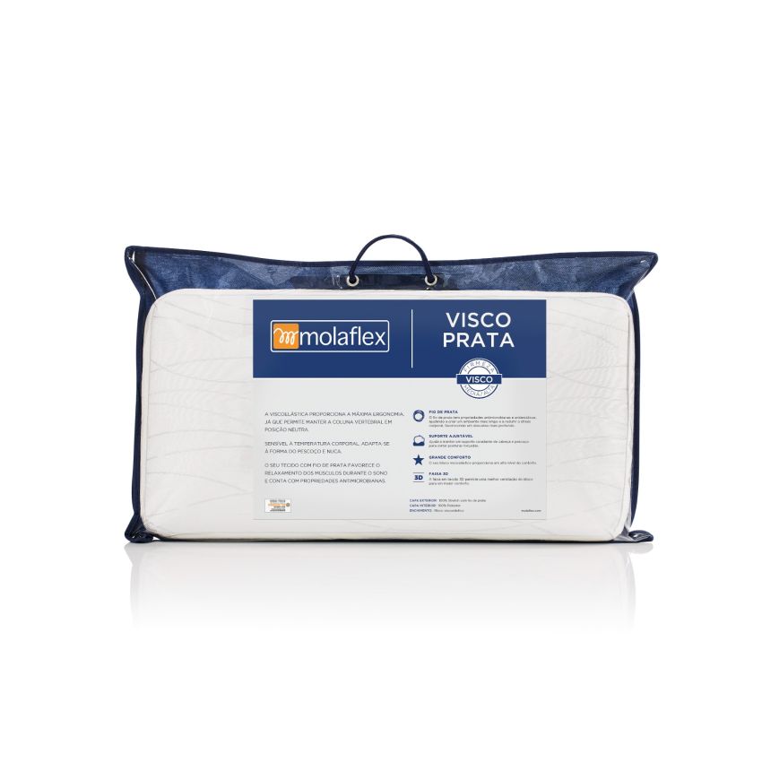 Almofada Visco Prata