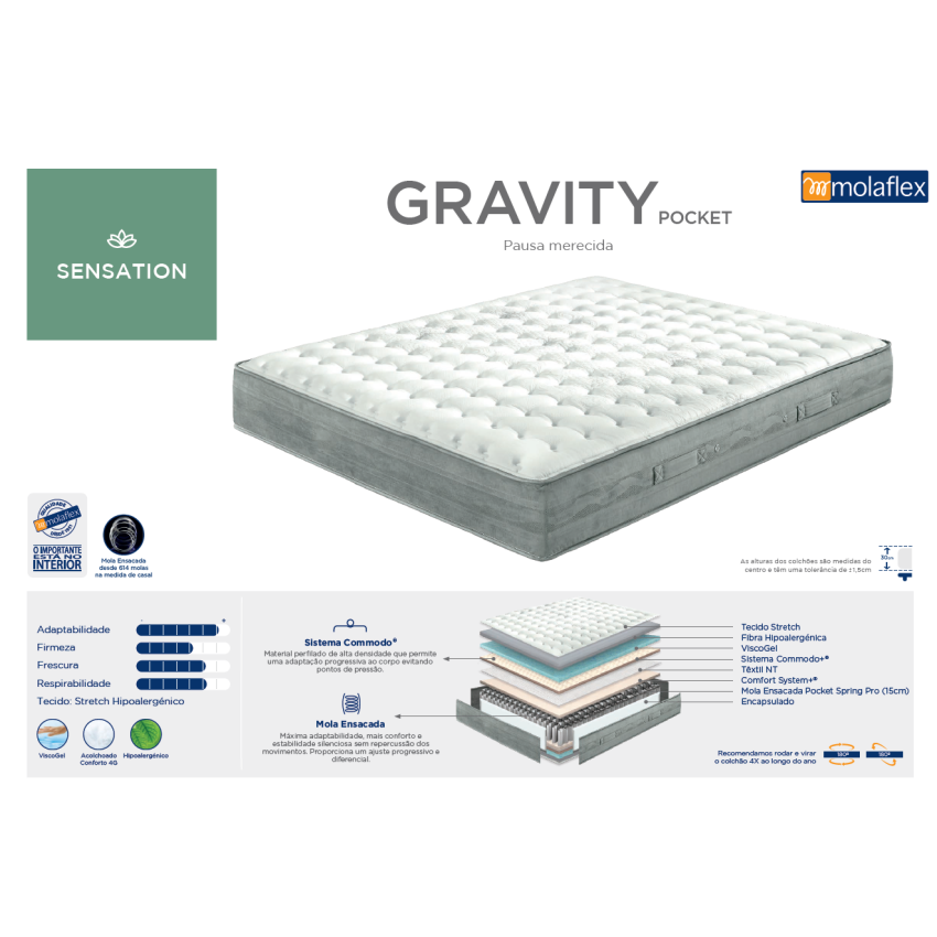 Colchão Gravity Pocket