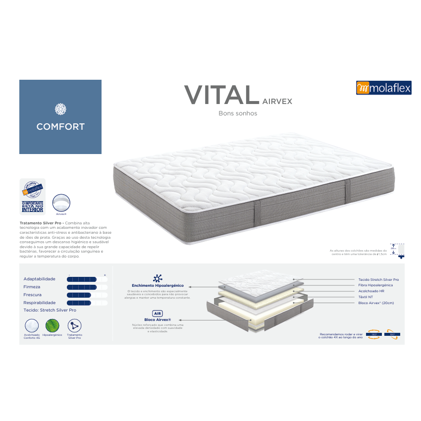 Colchão Vital Airvex