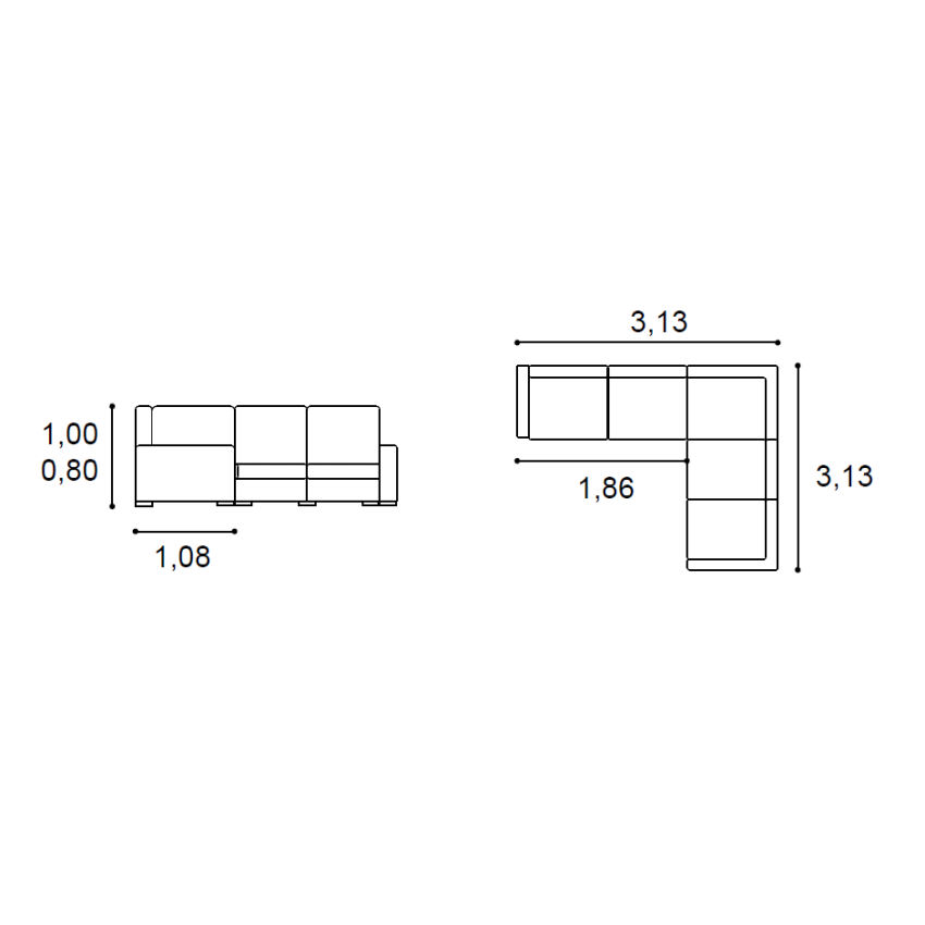 Sofá Amazónia Canto